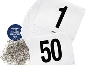 Clinch Star Running Bib Grands chiffres avec