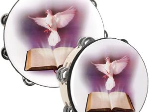 Elsjoy Lot de 2 tambourins