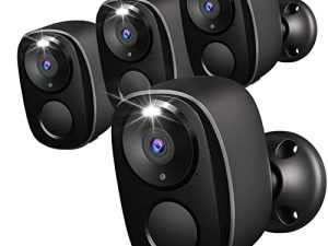Rraycom Lot de 4 caméras de sécurité