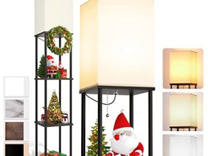 addlon Lampadaire moderne à étagère LED avec