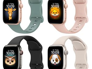 BRG Lot de 4 bracelets pour Apple