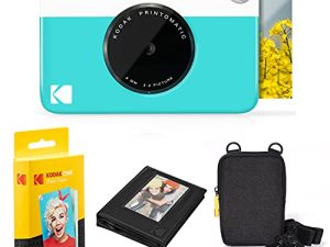Kodak Printomatic Instant Camera Bundle (Bleu) Papier