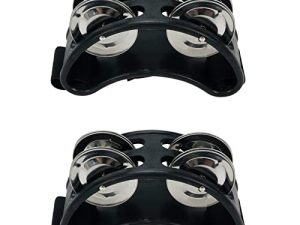 HEVSTIL 2PCS Pied Tambourin avec Jingles en