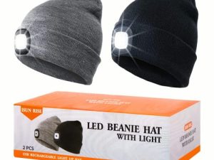 ISUN RISE Bonnet unisexe à LED avec