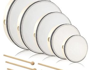 Lot de 5 tambourins pour adultes