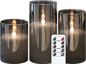 GenSwin Bougies LED sans flamme en verre