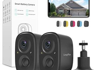 LongPlus Lot de 2 caméras de sécurité