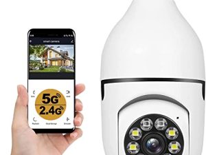 KOWVOWZ Ampoule WiFi sans fil 1080P Caméras