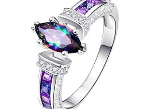 YSBZChu Bague de fiançailles pour femme