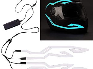 JIGUOOR 4PCS Lumière de Casque de Moto