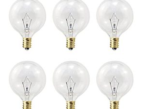 ETwinCoo Ampoules chauffe-cire G50 25 W pour