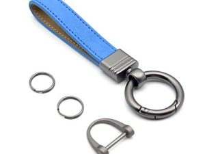 Porte-clés de voiture Porte-clés en cuir véritable