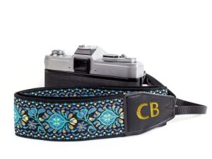 Art Tribute Custom Blue Camera Strap -