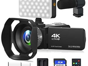 MURAUX Caméscope Caméra Vidéo 4K