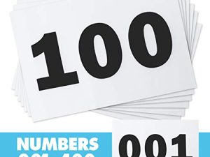 Dossards de course avec numéros de course