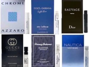 Lot de 6 flacons d'échantillons de Cologne