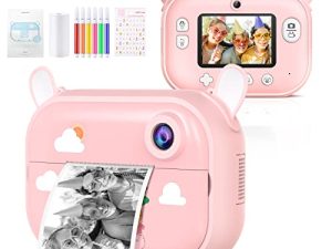 Tohsssik Appareil photo pour enfants à impression