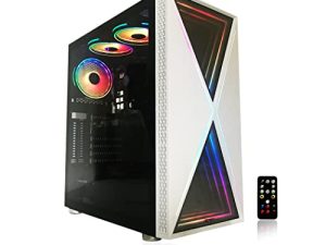 Alarco Gaming PC Ordinateur de bureau blanc