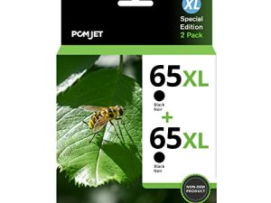 65XL Cartouche d'encre noire compatible avec HP