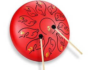 6 pouces 11 notes en acier langue