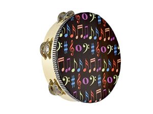 ENNBOM Tambourin Hand Bell Double Row Jingles