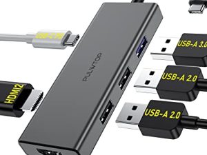 Station d'accueil USB C vers adaptateur double