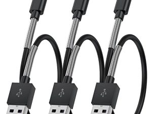 Lot de 3 câbles de charge courts