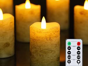 Homemory Bougies votives sans flamme avec minuterie