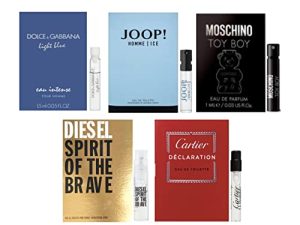 Ensemble d'échantillons d'eau de Cologne pour hommes