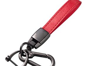 MEYUZAO Porte-clés de voiture en cuir véritable