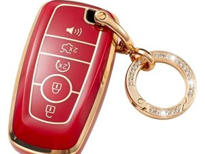 CAJISU Coque de porte-clés compatible avec Ford