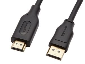 Amazon Basics Câble d'affichage unidirectionnel DisplayPort vers
