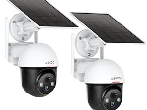 Caméras de sécurité solaires DEKCO 2K sans