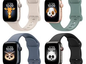 BRG Lot de 4 bracelets pour Apple