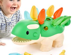 BAHIAKLO Jouet Montessori Bébé Dinosaure