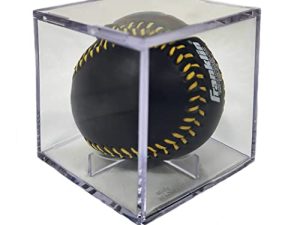 HIBOS Baseball vitrine acrylique Cube carré clair