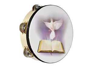 ENNBOM Tambourin Hand Bell Double Row Jingles