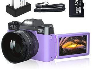 VJIANGER Appareil photo numérique 4K pour photographie