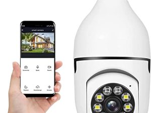 AONUOWE WiFi Ampoule Caméra de sécurité 1080P