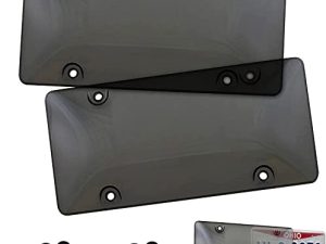 Lot de housses de plaque d'immatriculation teintées