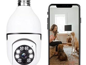 Caméra de sécurité à ampoule extérieure WiFi