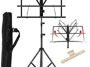 ENNBOM 2-en-1 Pupitre de Musique Portable Pliant