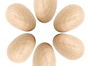 Ensemble de shaker à œufs en bois