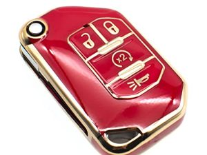 FEYOUN Coque pour porte-clés compatible avec Jeep