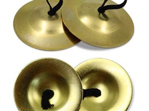 4Pcs Finger Cymbals 5.3cm/2.1in