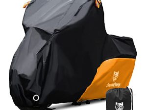 CoukouCover 210D Housse de Moto Noir Orange