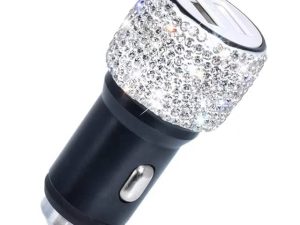 Chargeur de voiture double USB Bling Bling
