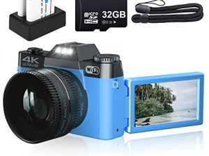 Appareil photo numérique 4K pour photographie et