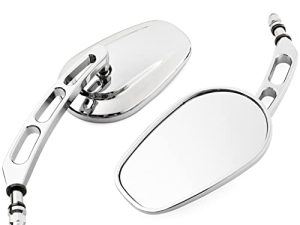 Rétroviseurs chromés 8 mm pour Harley Davidson