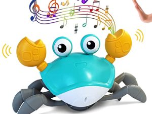 FEELGUY Jouet pour bébé crabe rampant avec